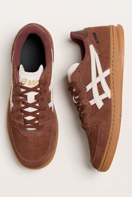 Asics Skyhand Og Suede Sneakers In Brown
