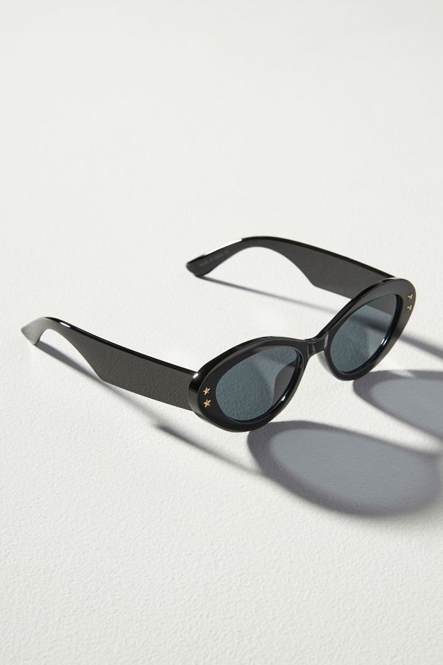 Star-Studded Oval Sunglasses | Anthropologie display picture 1