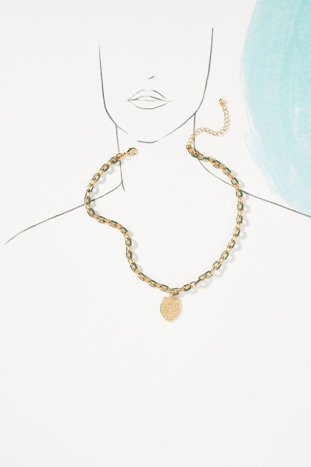 Mixed Enamel Necklace #3