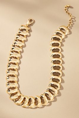 By Anthropologie Ladder Link Collar Necklace In Gold