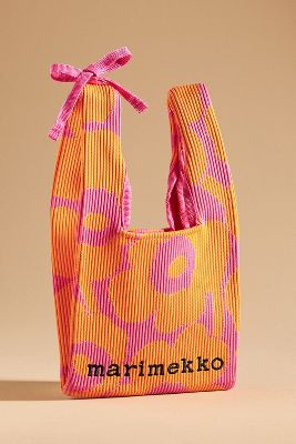 Shop Marimekko Knitted Merirosvo Mini Bag In Pink