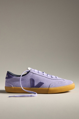 Veja Volley Sneakers In Viola Suede In Purple
