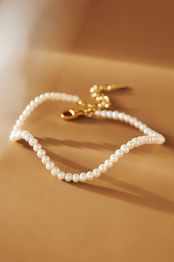 Shop Eliou Éliou Gina Pearl Choker Necklace In White