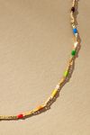 Beaded Bubble Letter Lowercase Monogram Necklace