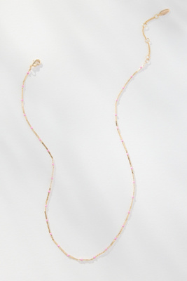 Gold-Plated Delicate Bead Necklace product page