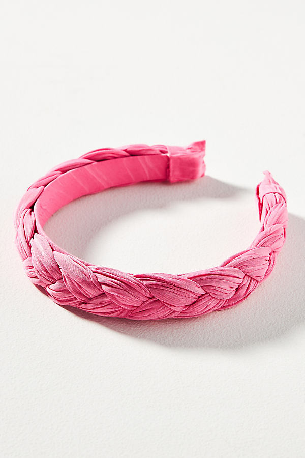 By Anthropologie Braided Headband In Pink