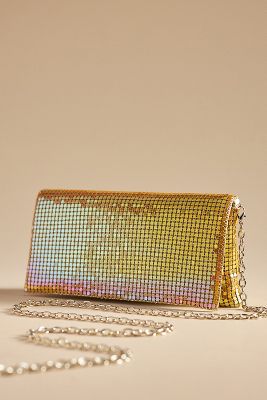 Shop Dolce Vita Chainmail Clutch In Yellow