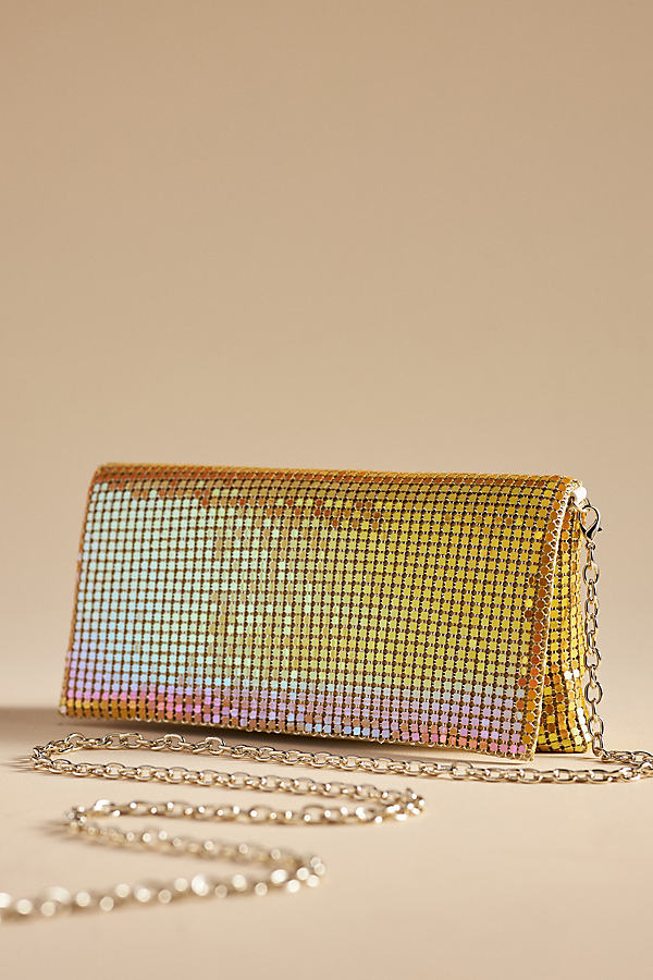 Dolce Vita Chainmail Clutch In Animal Print