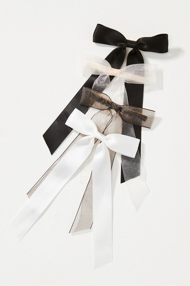 Organza Hair Bows, Set of 4 #1
