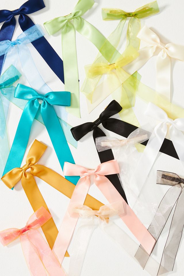 Organza Hair Bows, Set of 4 #1