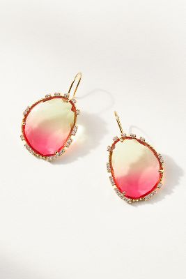 By Anthropologie Faceted Drop Earrings In Yellow