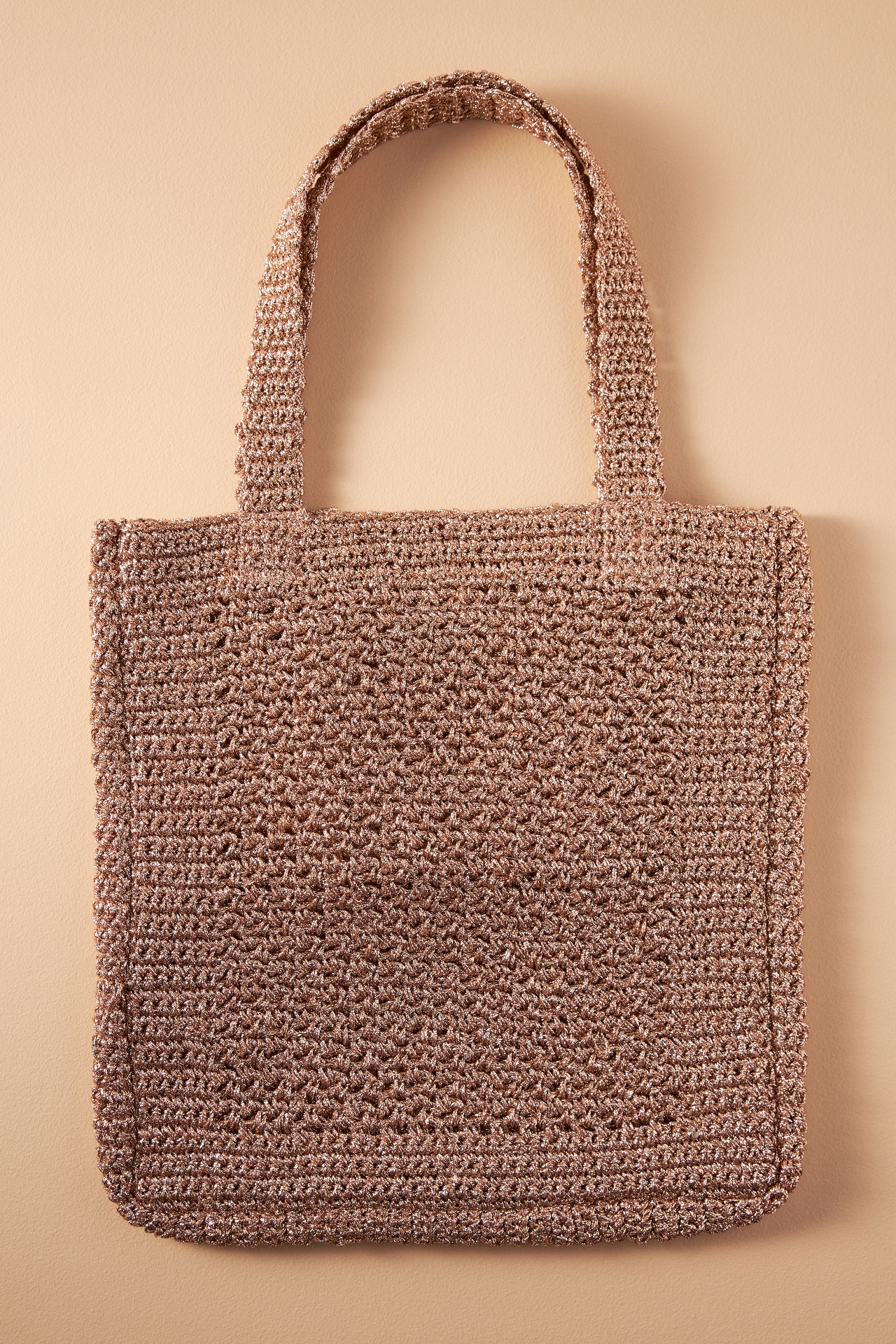 Metallic Crochet Tote