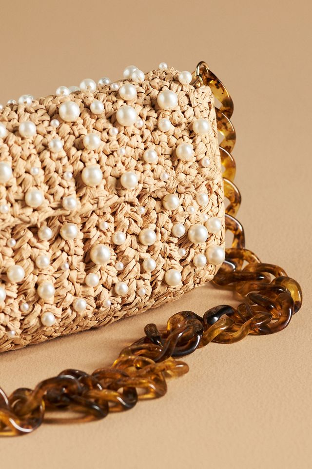 Fiona Shoulder Bag: Embellished Raffia Chain Edition #2