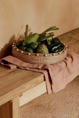 Beaded Seagrass Bowl