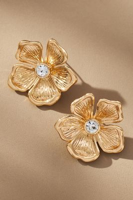 Shop Baublebar Baby Bloomer Earrings In Gold