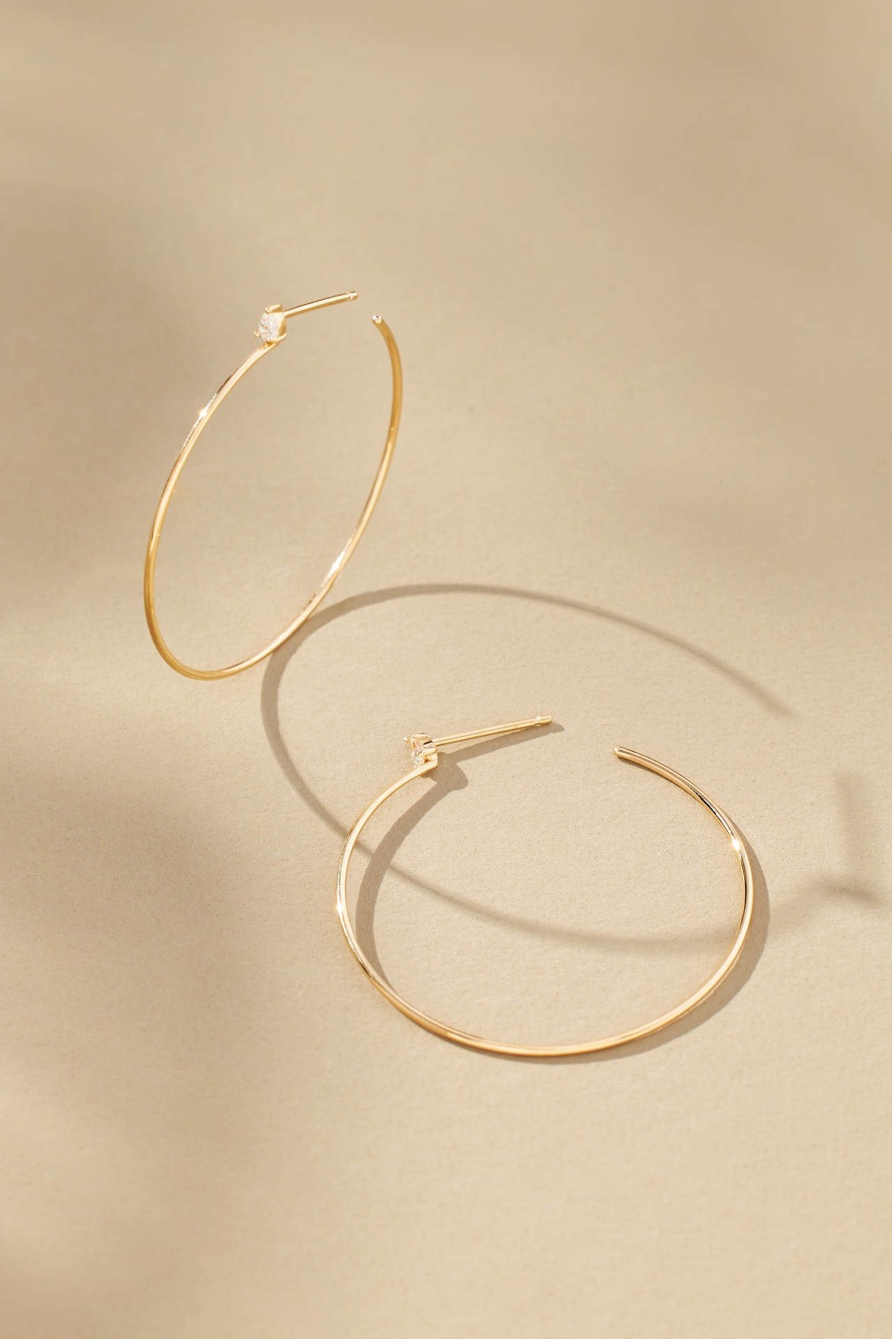 Diamond Hoop Earrings