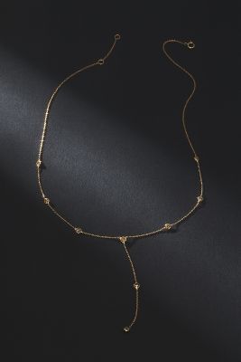 By Anthropologie Diamond Y-neck Necklace In Gold