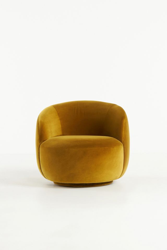Velvet Cosette Swivel Chair #2