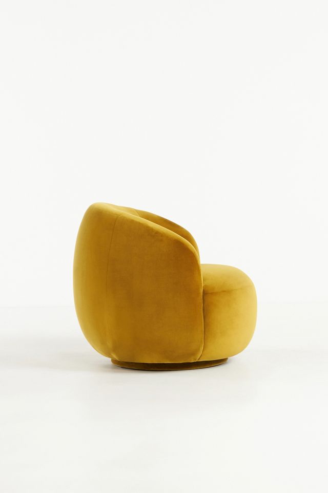 Velvet Cosette Swivel Chair #4