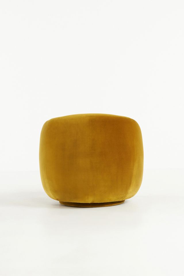 Velvet Cosette Swivel Chair #5