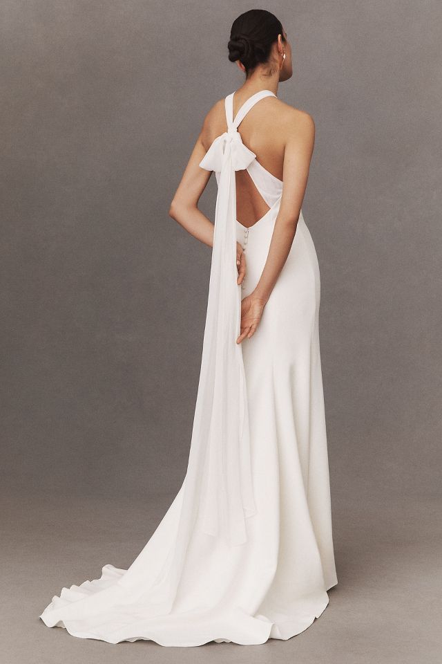 Jenny by Jenny Yoo Shipley Halter Wedding Gown | Anthropologie