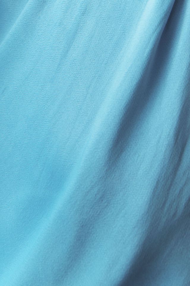 BHLDN Nicoletta One-Shoulder Tie-Neck Satin Midi Dress