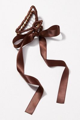 Oversized Chiffon Hair Bow Clip | Anthropologie display picture 2