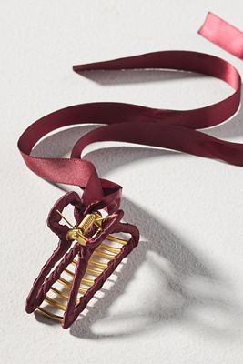 Clubhouse Bow Hair Claw Clip