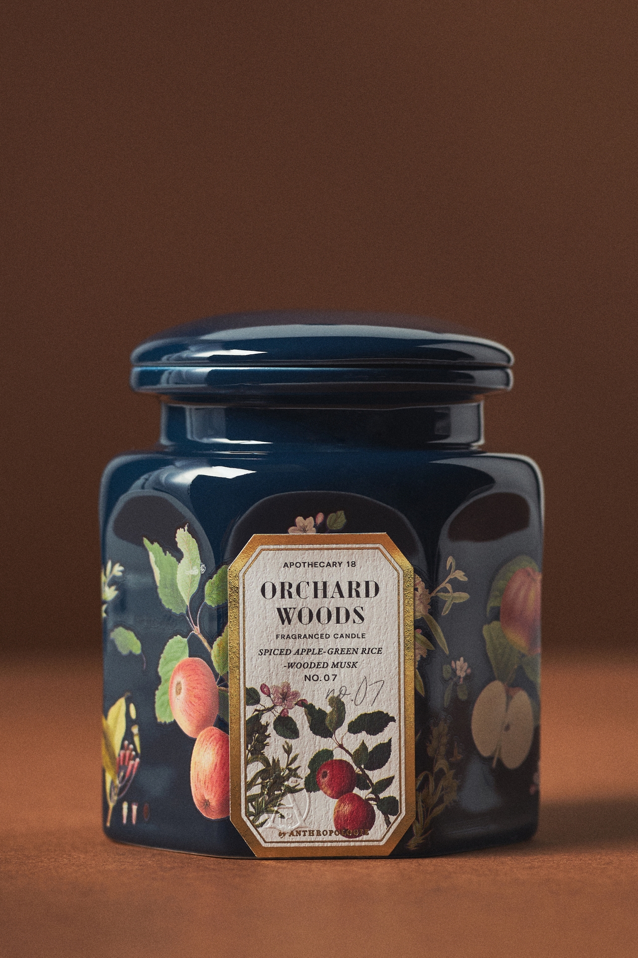 Apothecary 18 Spice Orchard Woods Ceramic Jar Candle