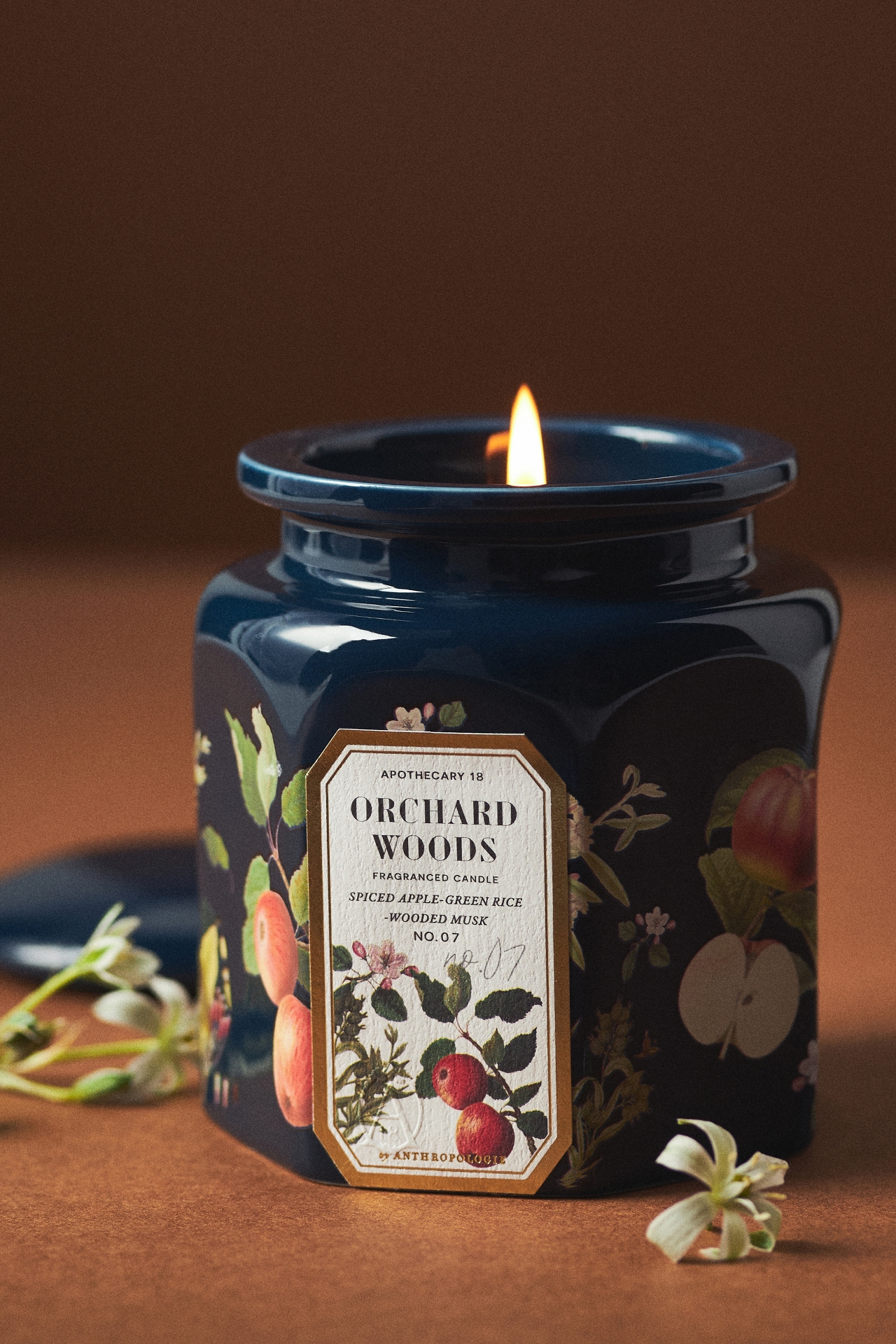 Apothecary 18 Spice Orchard Woods Ceramic Jar Candle