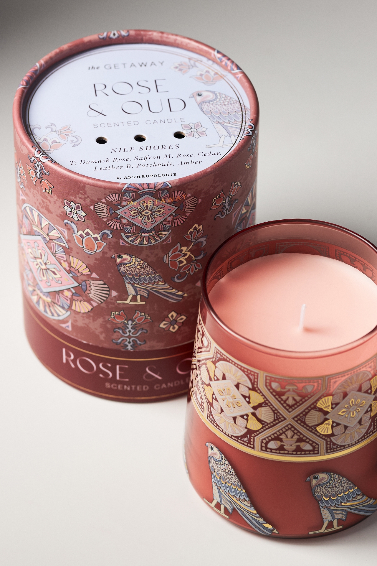 Getaway Floral Rose & Oud Boxed Candle