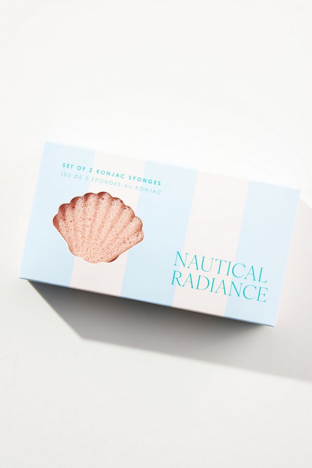 Nautical Radiance Seashell Konjac Sponges, Set of 2 #1