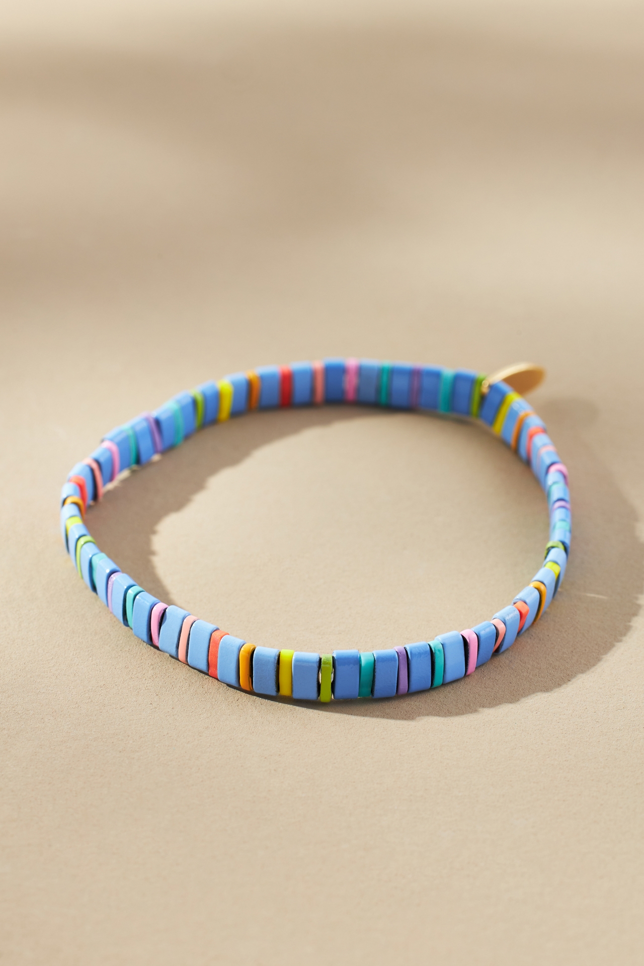 Colorful Beaded Chicklet Bracelet