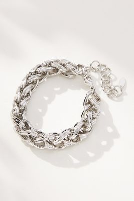 Shop By Anthropologie Rope Chain Bracelet In Silver