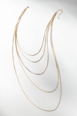 Shop By Anthropologie Multi-layer Chain Necklace In Gold