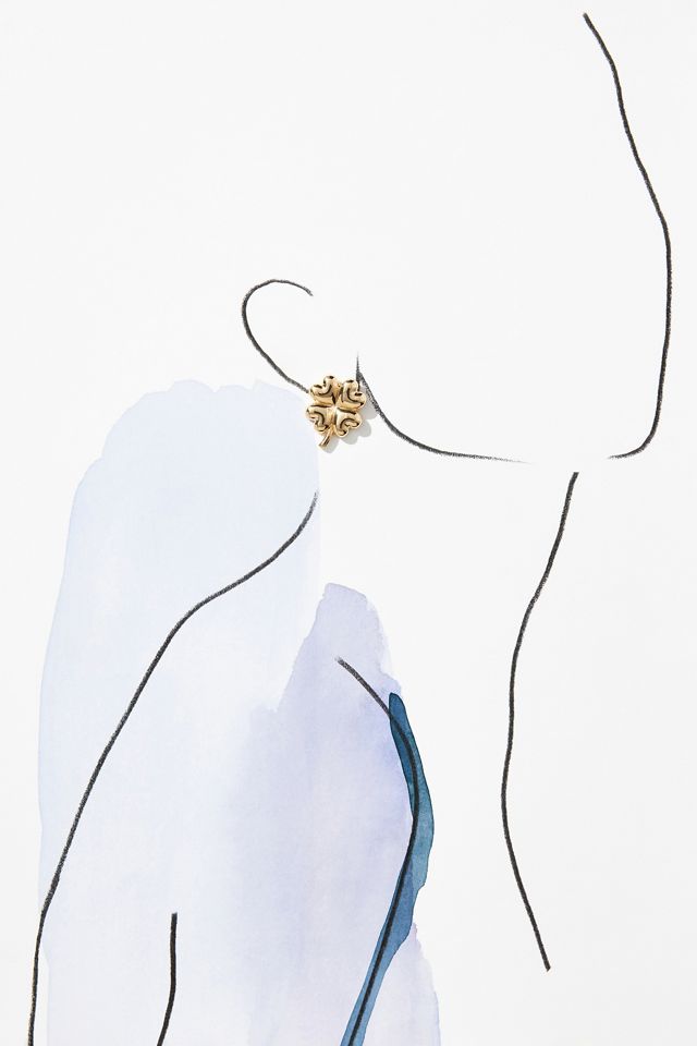 BaubleBar Four-Leaf Clover Post Earrings #2
