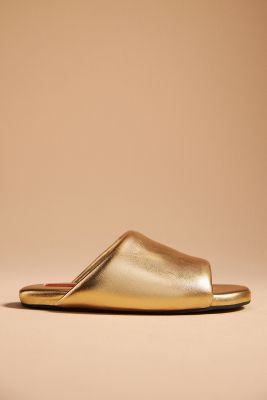 Simon Miller Bubble Slide Sandals In Gold