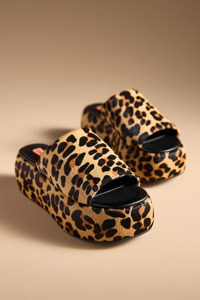 SIMONMILLER Cloudy Metallic Platform Slide Sandals #1