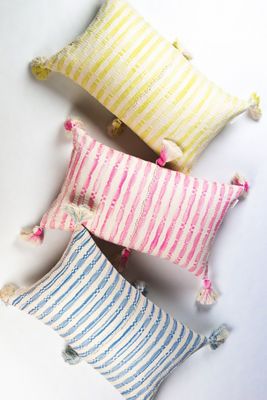 Archive New York Naturally Tie-Dyed Striped Antigua Pillow