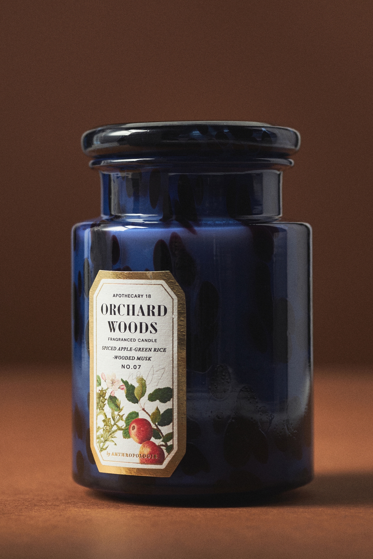 Apothecary 18 Spice Orchard Woods Glass Jar Candle