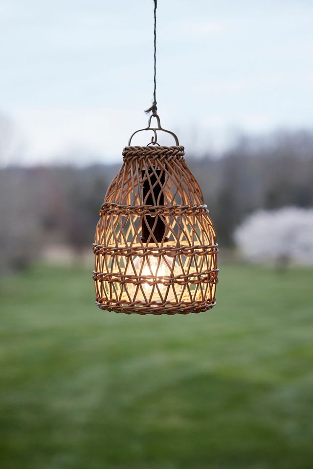 Woven Rattan LED Outdoor Lamp | Terrain