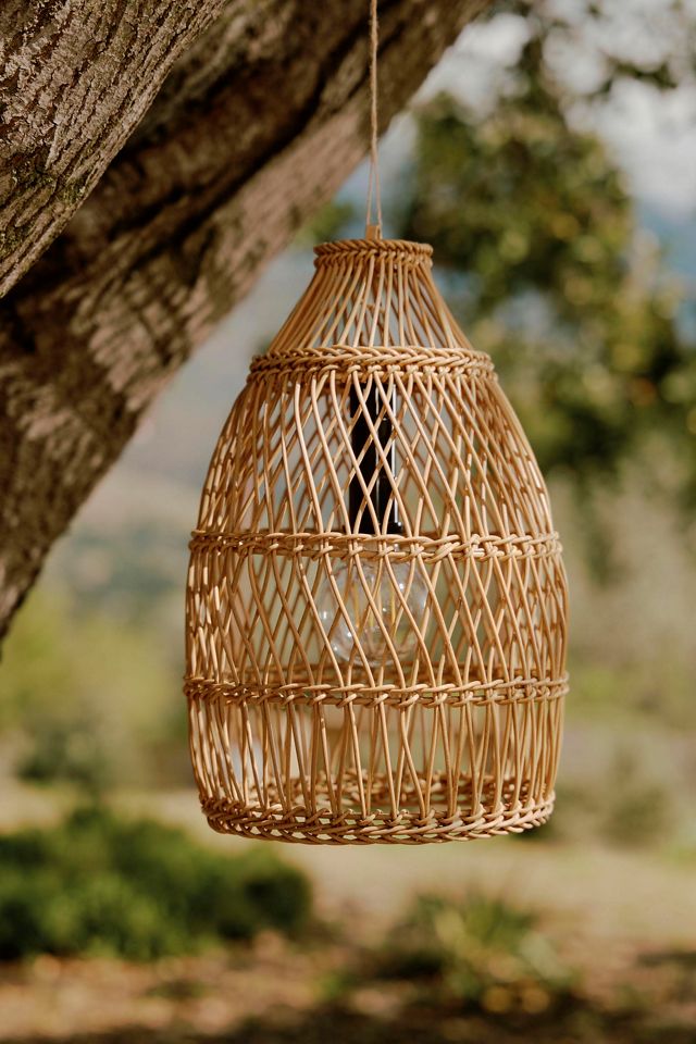 Woven Rattan LED Outdoor Lamp #6