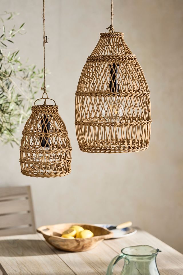 Woven Rattan LED Outdoor Lamp | Terrain