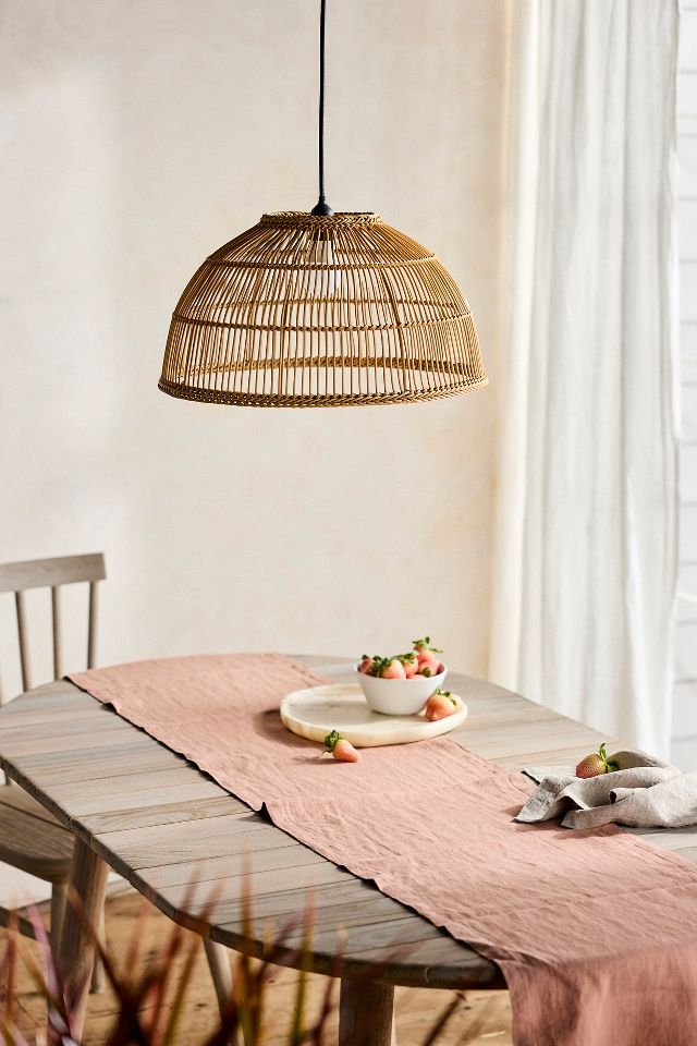 Woven Rattan Outdoor Shade | AnthroLiving