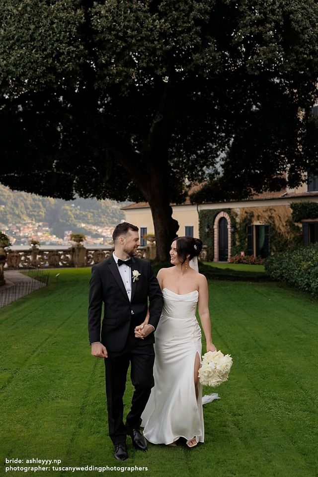 Besa Riley Strapless Draped Wedding Gown #4