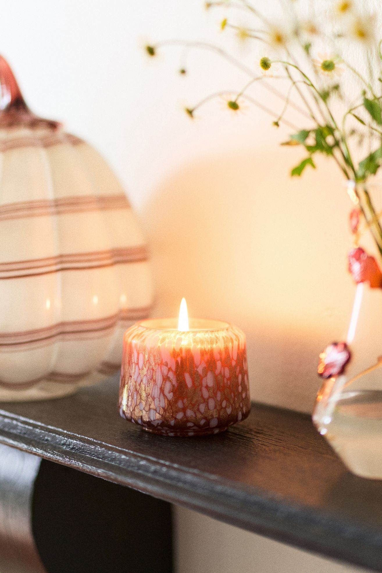 The Gather Candle by Anthropologie: Honeycrisp Oakwood - Dark Brown, Standard, XS