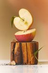 By Anthropologie Fruity Honeycrisp Oakwood Glass Jar Candle