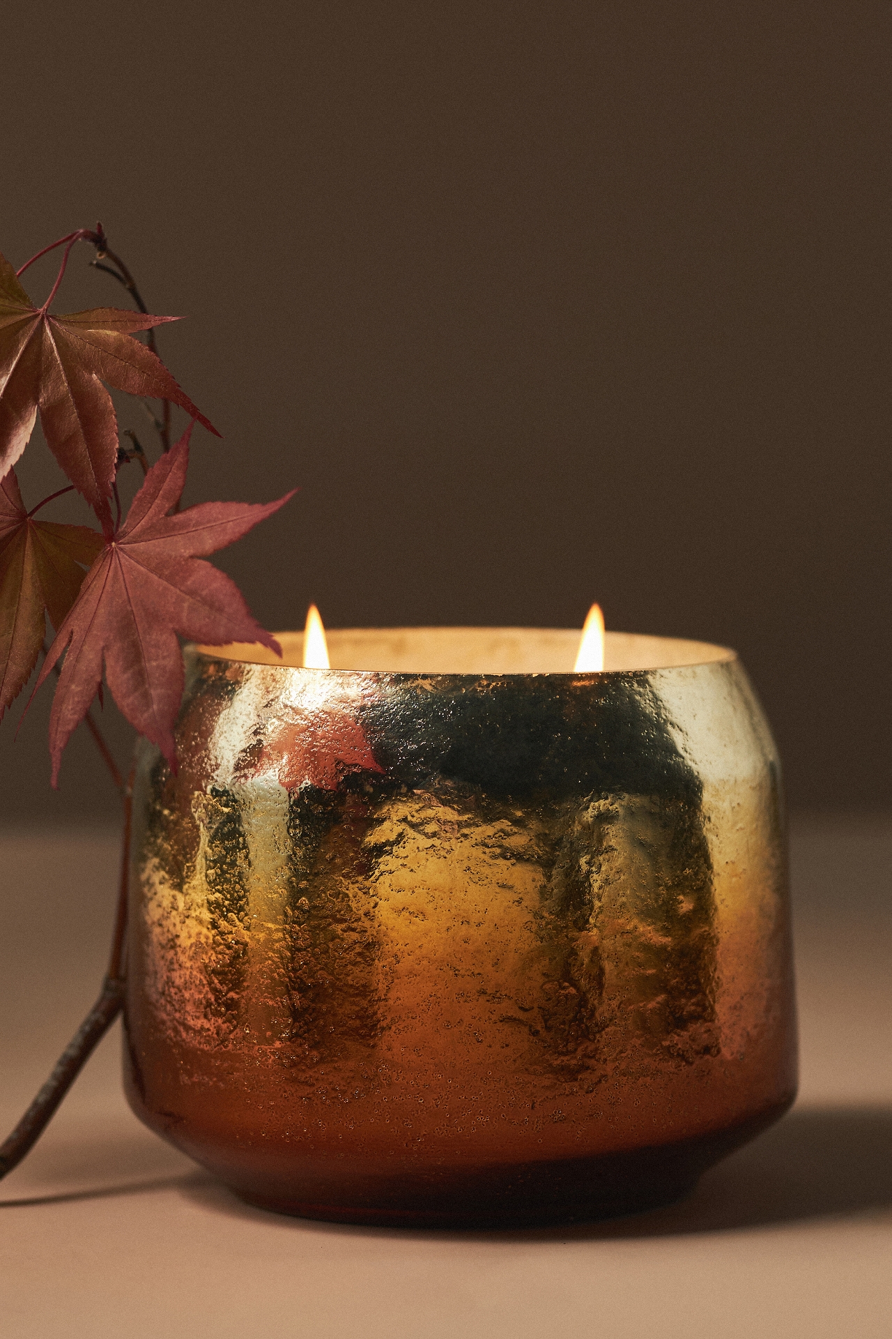 By Anthropologie Pumpkin & Sweet Vanilla Glass Jar Candle