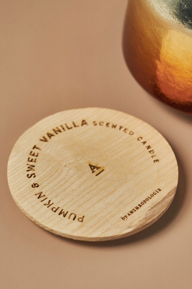 By Anthropologie Pumpkin & Sweet Vanilla Glass Jar Candle #5