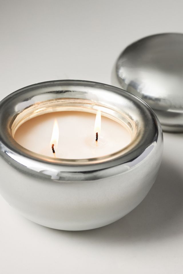 By Anthropologie Tilly Woody Golden Amber & Pine Glass Candle #2